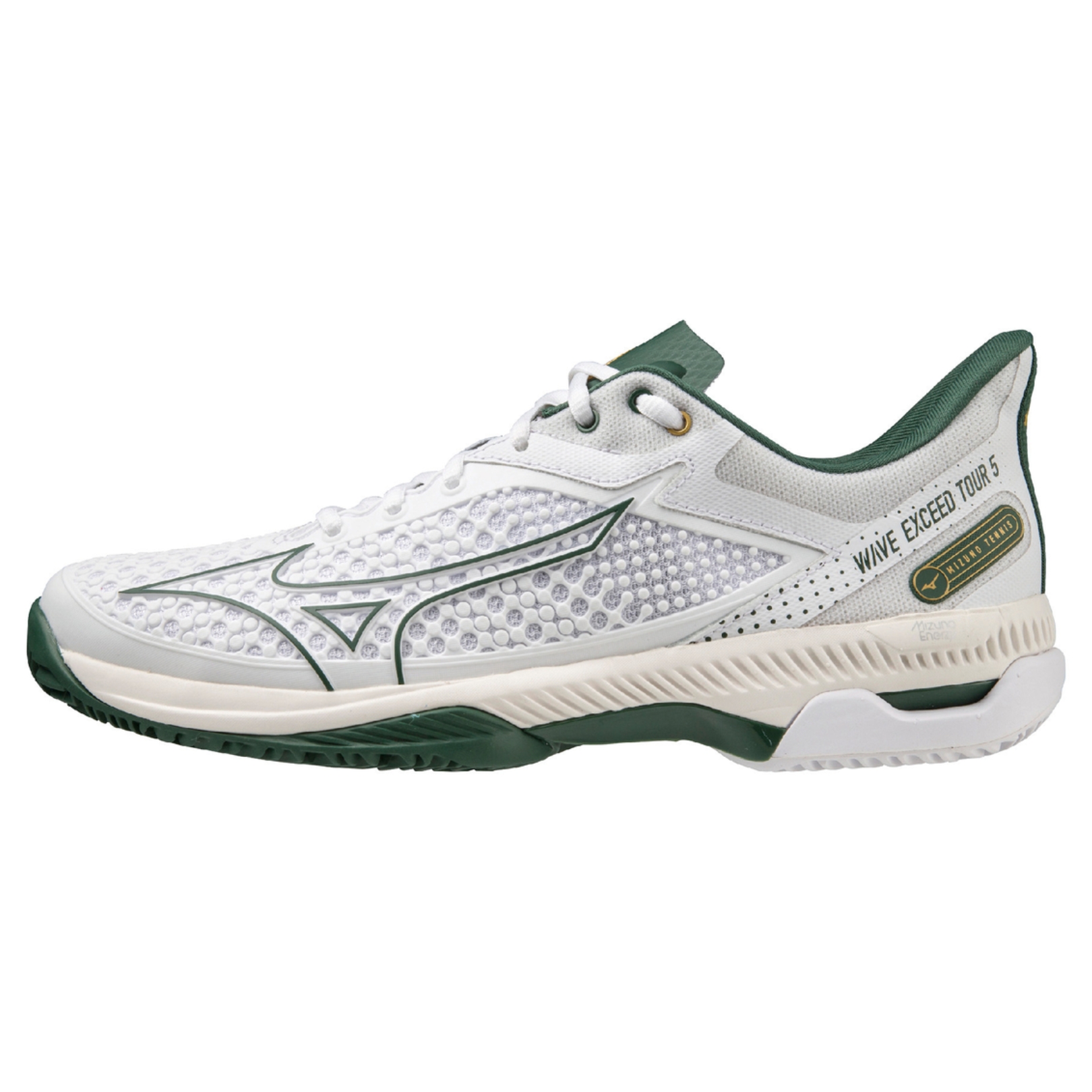 Se Mizuno Wave Exceed Tour 5CC White/Pineneedle hos Padelshoppen.com